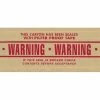 Paper Tape Tape Logic® #7500 Pre-Printed Reinforced Water Activated Tape, "Warning", 3" X 450', Kraft, 10/Case (T9077500P)