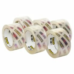 Hot Melt Tapes Scotch® Box Lock™ Shipping Packing Tape, Clear, 1.88 In X 54.6 Yd, 6 Rolls/Pack (3950-6) -Tape Logic Shop sp133530565 s7